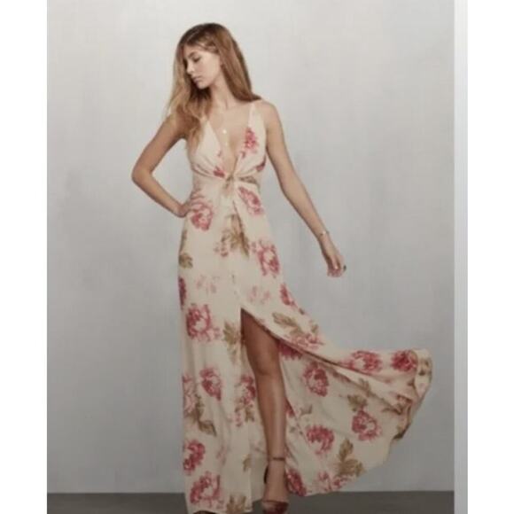 NWD Reformation Dima Maxi Dress Gown Size 2 Naples Floral #2G503 - Picture 5 of 13